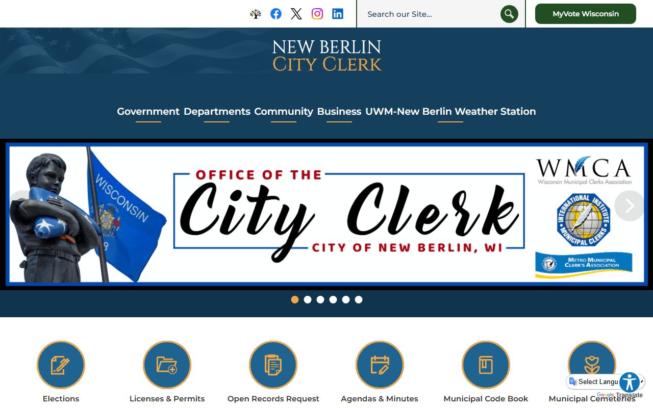 New Berlin genealogy records at the city clerk