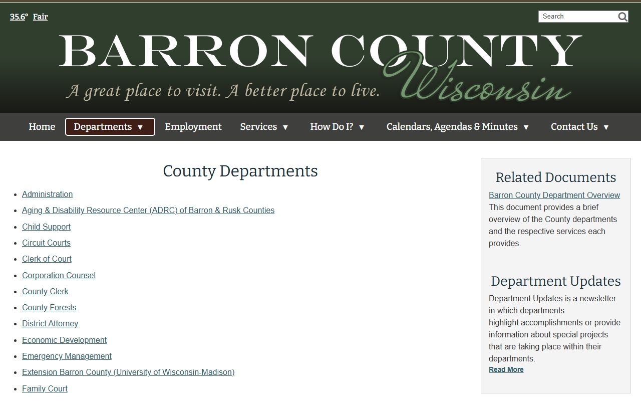 Barron County genealogy records at the Register of Deeds
