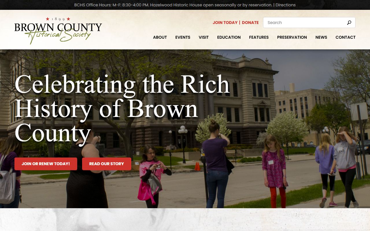 Brown County genealogy records at the Brown County Historical Society