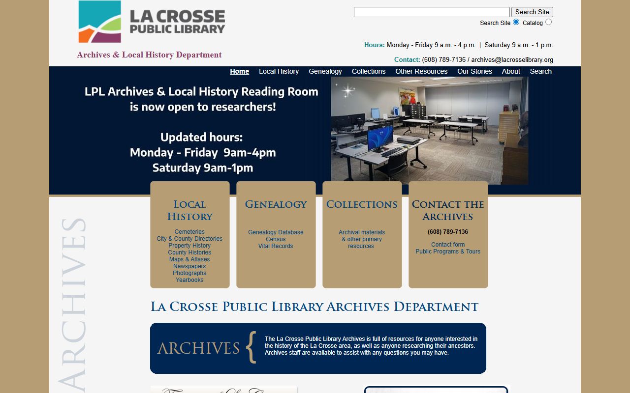 Buffalo County genealogy records at the La Crosse area research archives