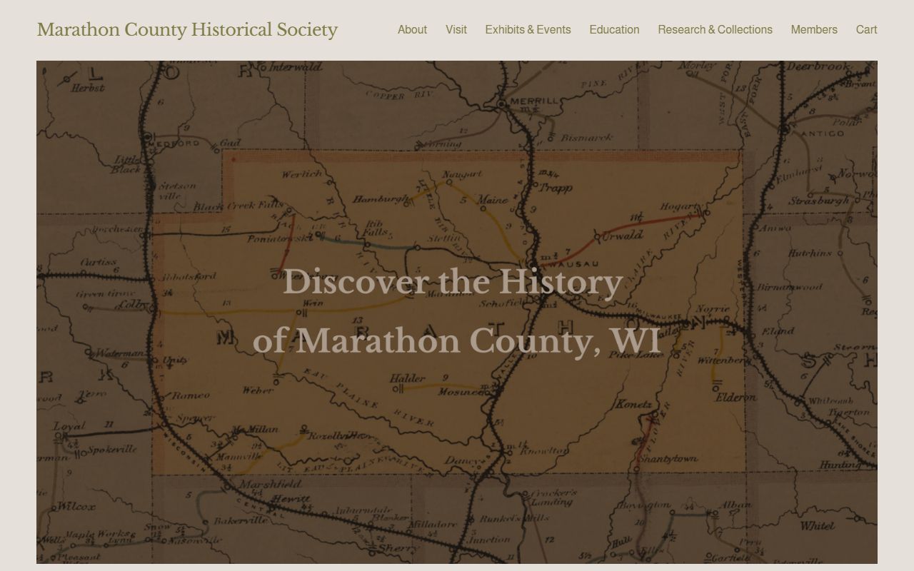 Marathon County genealogy records at the historical society