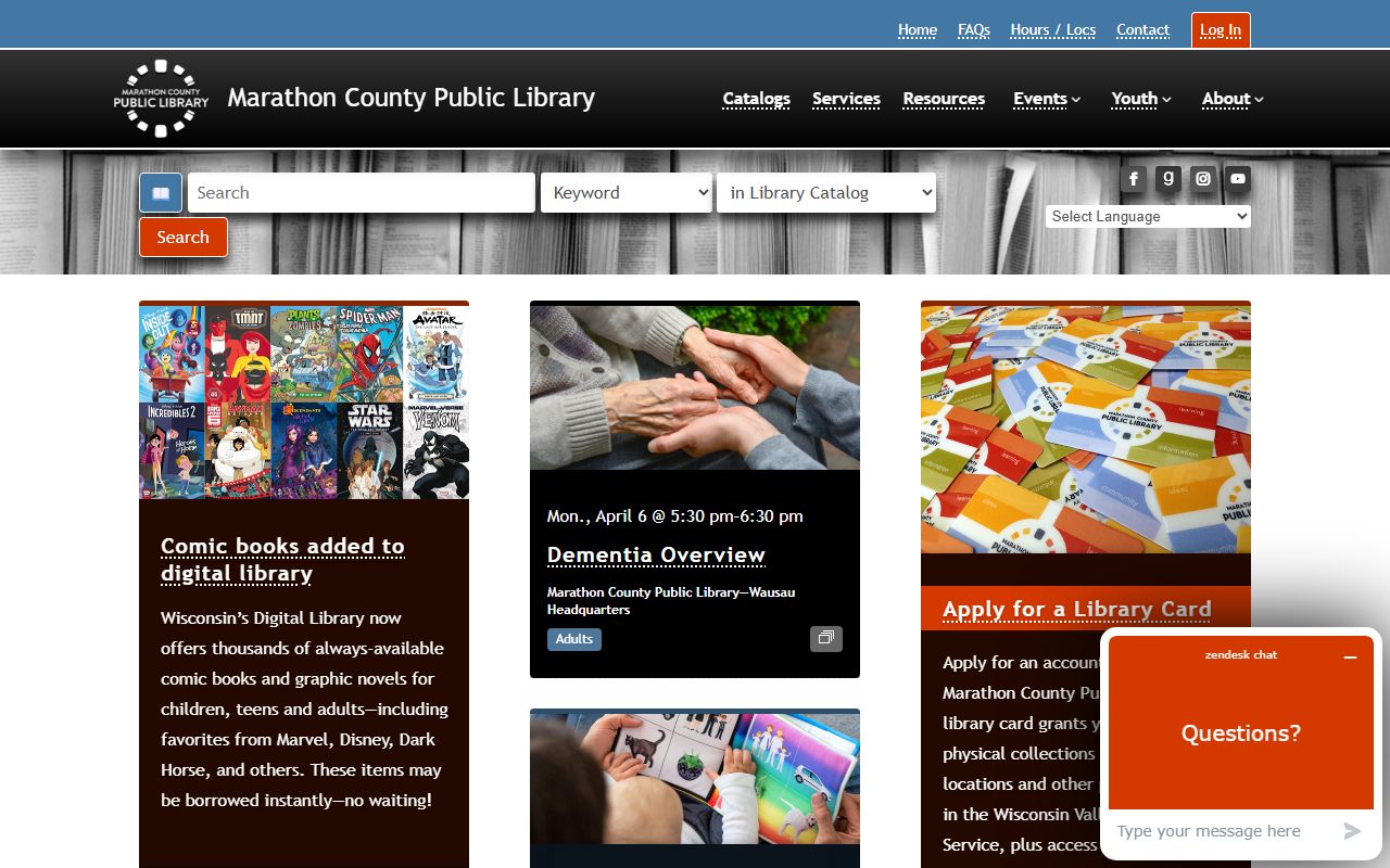 Marathon County genealogy records at the public library
