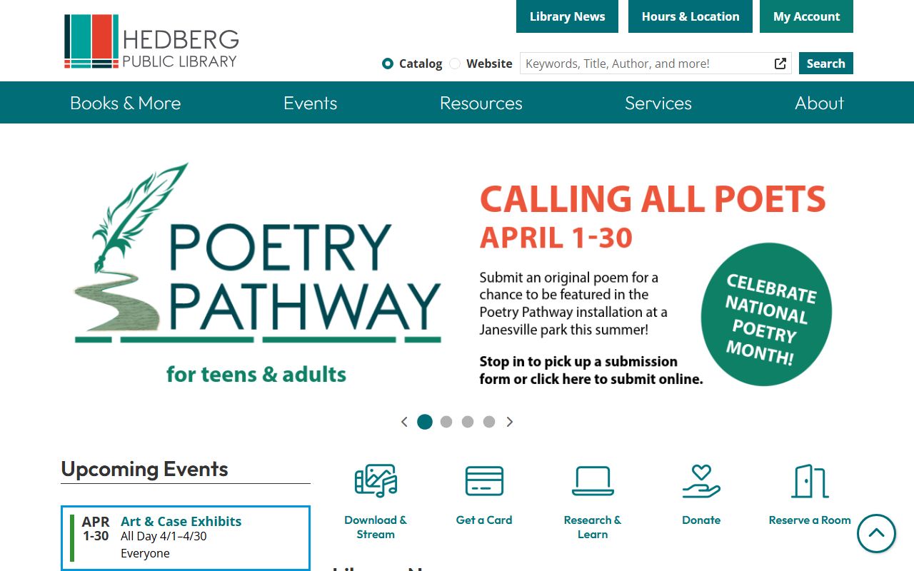 Rock County genealogy records at Hedberg Public Library